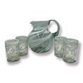 thumbnail image 6 of Hand-Blown Mexican Drinking Glass | White Swirl (Setof4), 6 of 6
