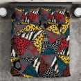 thumbnail image 2 of Wild Animal Skins Bedding Set Triangles Pattern Afro Pattern Style LT9, 2 of 7