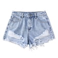 thumbnail image 3 of Huanglei Girls Summer Loose Fashion Personality Casual Thin Denim Shorts Kids Athletic Pants 13-14 Years, 3 of 6