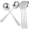 thumbnail image 4 of 6Pcs Metal Spoon Multi-use Soup Spoon Decorative Spoon Smooth Spoon Stainless Steel Spoon, 4 of 9