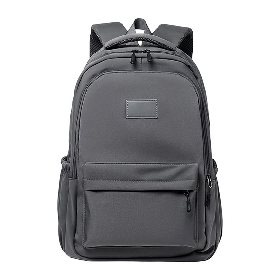 Large Capacity Laptop Backpack, Polyester Spandex Multi-Compartment Daypack for College Campus Travel, Solid Color Casual Daily Use for Work and Everyday Carry