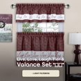 thumbnail image 2 of Set de cortinas para ventana Achim Home Decor Live Love Laugh, 2 of 6
