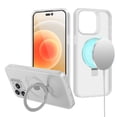 thumbnail image 5 of Designed for Samsung Galaxy S24 Magnetic Circle Kickstand with MagSafe Compatible Matte Skin Rugged Bumper Ring Holder Phone Case Cover [Clear], 5 of 8