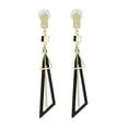 thumbnail image 1 of ziyahi Geometric Shaped Women Girls Triangular Earrings Jewelry Drop Pendant Alloy Plating Dangle Ear Studs Loop, 1 of 8