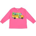 thumbnail image 3 of Inktastic Back to School Bus with Dinosaurs Boys or Girls Long Sleeve Toddler T-Shirt, 3 of 5