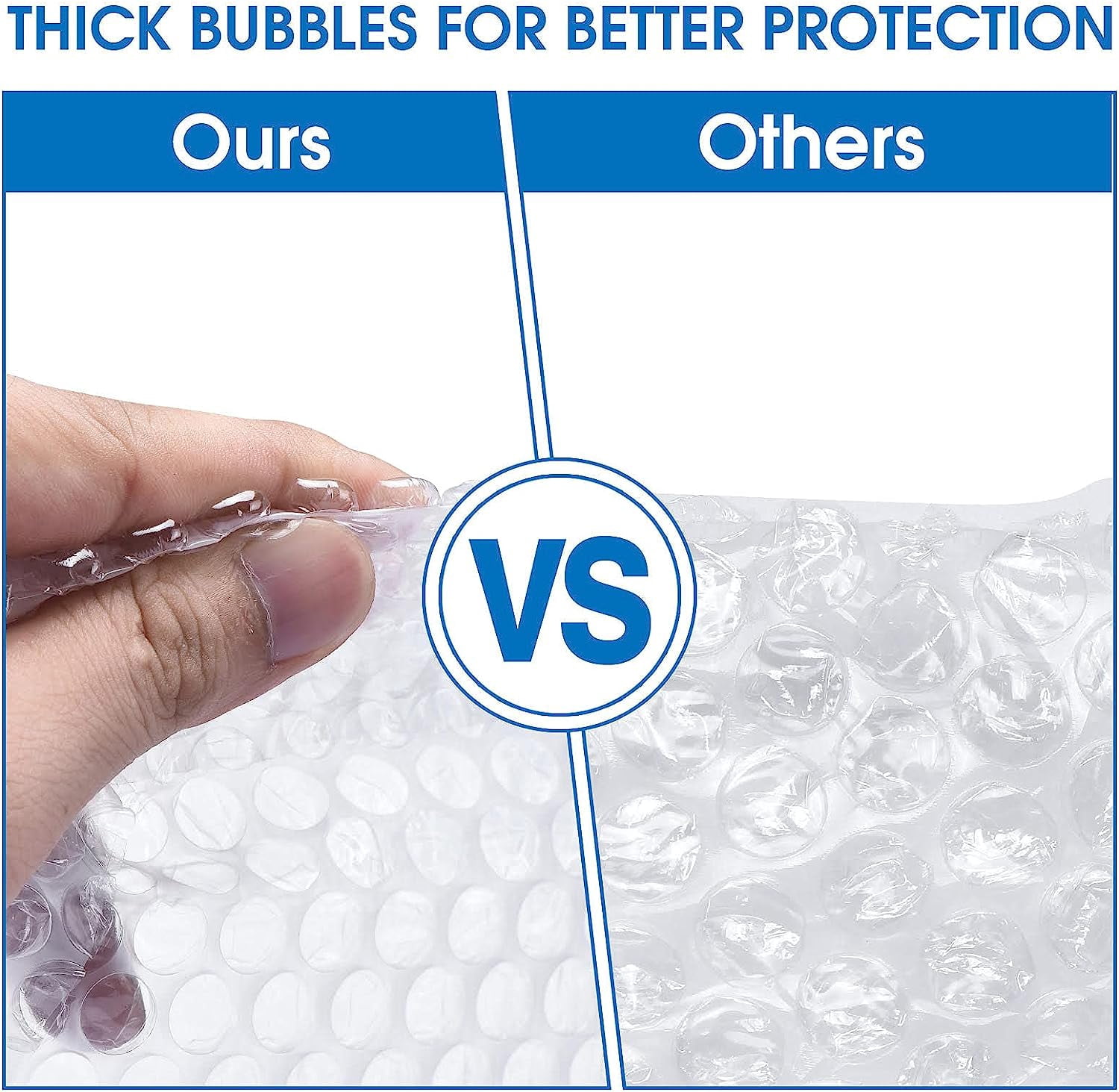 Bubble Cushioning Wrap Roll, 12 Inch x 72 Feet Total [2 Rolls of 36 Feet] Roll Perforated Included 20 Fragile Sticker Label