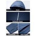thumbnail image 2 of Chaqueta con capucha para hombre Cremallera completa Protección solar Manga larga con orificio MABOTO Gris/S, 2 of 7
