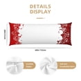 thumbnail image 2 of Naloa Winter Christmas Snowflake Super Soft 20x60 Body Pillow Case,Long Side Hidden Zipper（PILLOWS ARE NOT INCLUDED）, 2 of 6