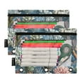 thumbnail image 5 of FORMRS 2 Pack Pencil Pouch for 3 Ring Binder with Clear Window Zipper Case, Sea Plants Pattern, 5 of 6