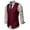 Wine, variant on UTTOASFAY Men Coats Clearance Men Vest V-Neck Sleeveless Single-Breasted Slim Fit Jacket Business Waistcoat Rollbacks White 8(L)