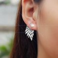 thumbnail image 2 of 2 Pares Pendientes Perno Patrón Alas de Ángel Color con Rhinestone de Moda para Mujer Sunnimix Pendientes Punk Rock, 2 of 8