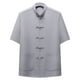 thumbnail image 2 of pstuiky camisetas camisas para hombre, Camisa informal de manga corta, cuello alto, lisa y cómoda para hombre camisetas de hombre s, 2 of 3