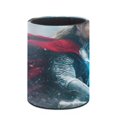 thumbnail image 3 of Thor-theme Cylinder Pen Holder Pencil Organizer with Flannel Lining PVC Leather Material Cardboard Base for study work 10*8CM, 3 of 6