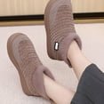thumbnail image 3 of Women's Fleece Lined Ankle Boots Winter Warm Platform Cotton Shoes Breathable Plush Non Slip Walking Shoes Brown Size 6.5, 3 of 8