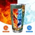thumbnail image 6 of Rocae Emerald Color Gold Marble for 20 Ounces Stainless Steel Insulted Tumbler Car Cup Drink Mug Inspirational Graduate Present-Straw Three-piece Set, 6 of 8