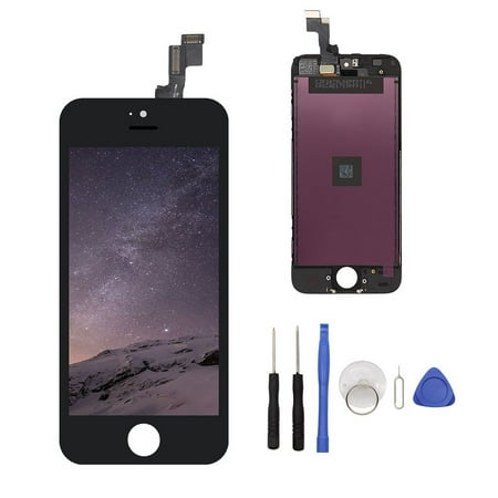 - iPhone 5S Full Set LCD Screen Replacement Digitizer Assembly Display Touch Panel Black