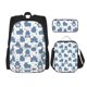 thumbnail image 1 of Easygdp Cute Hippos Mochila para Niños y Niñas con Set de Caja de Almuerzo y Estuche para Lápices 3 en 1, Mochila Escolar Estampada para Adolescentes, 1 of 7