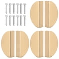 thumbnail image 1 of Miangastore Poignée de Porte Espace Aluminium 6 Pcs 3.1X1.6In, 1 of 1