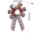 thumbnail image 3 of SUSHANG Patriotic Bows for Wreaths Large Burlap Red White Blue Stripe Stars Bow for 4th of July Independence Day Decor,Decorations Bunting Indoor Outdoor Decor and Patriotic Party, 3 of 4