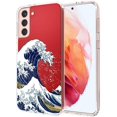 thumbnail image 1 of Galaxy S21 Plus Case, Samsung S21 Plus Case, Tokyo Wave Slim Clear Case Design Shockproof TPU Bumper Protective Cover Case for Samsung Galaxy S21 Plus 5G, 1 of 7