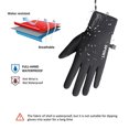 thumbnail image 3 of Guantes impermeables de felpa con pantalla táctil para ciclismo, cálidos, para mujer, 3 of 5