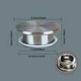thumbnail image 4 of Stainless Steel Pitcher Lid Replacement - Durable Glass Jug Cover and Water Bottle Stopper for Beverage Containers and Drink Dispensers - Silver, 4 of 7