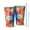 Colorful Rainbow Tie, variant on 16oz Tumblers Colorful Floral Pattern Stainless Steel Vacuum Insulated Double Wall Travel Tumbler Cups Mug with Lid and Straw,Cleaning Brush for Coffee,Tea