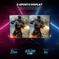 thumbnail image 2 of GTEK Monitor Gaming 240Hz, Pantalla Sin Marco de 27 Pulgadas Full HD 1920 x 1080P, Curvo 1800R, VA 1ms MPRT, FreeSync, Altavoces, DisplayPort/HDMI, VESA - F2740C, 2 of 5