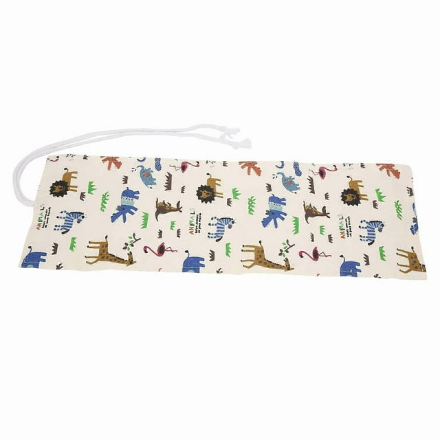 Pencil Wrap Animal Pattern Portable Practical Pen Storage Pouch for Student Painter