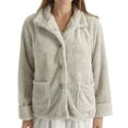 thumbnail image 3 of Women's La Cera 8826 100% Polyester Fleece Bed Jacket (Taupe M), 3 of 4
