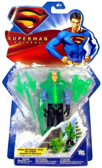 DC COMICS SUPERHEROES SUPERMAN VILLAIN LEX LUTHOR  3" PLASTIC FIGURE CAKE TOPPER 