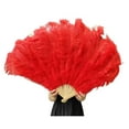 thumbnail image 2 of 1pc 100cm Ostrich Feather Fan for Costume Party, 2 of 2