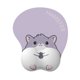 thumbnail image 1 of Alfombrilla de ratón Cute Hamster 3D de silicona con reposamuñecas de espuma viscoelástica, 1 of 1