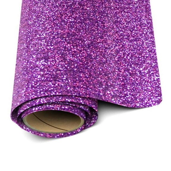 Siser Glitter Heat Transfer Vinyl –Lavender HTV Iron on Vinyl – 12” x 3 Foot ( 36 inches / 1 yard )