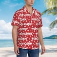 thumbnail image 3 of Susaid Popcorn2 Print Short Sleeve Shirts Button Down Casual Shirts Summer Beach Aloha Button Down Short Sleeve for Men ,Medium, 3 of 7