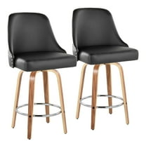 LumiSource Studded Marcel 26" Fixed-Height Counter Stool - Set of 2