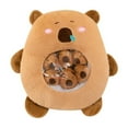 thumbnail image 4 of Peluche de carpincho, animal de peluche de carpincho para acurrucarse, cómodo y de dibujos animados. marrón, 4 of 9