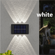 thumbnail image 1 of 1pc Solar Waterproof Wall Light For Outdoor Decoration, 6 LED Lights, Wall Light For Courtyard, Street, Landscape, Garden, 1 of 4