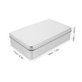 thumbnail image 2 of WRITWAA 2 Pcs Cash Organization Box Tinplate Silver Money Saving Box For Office And Daily Use, 2 of 6