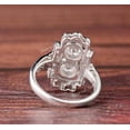 thumbnail image 5 of Vintage Art Deco Two Stone Diamond Engagement Ring, Milgrain Shank Wedding Anniversary Ring, Womens Party Wear Ring, 925 Sterling Silver, 2.4 Ct Simulated Diamond, Mother's Day Gift, 5 of 5