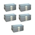 thumbnail image 2 of Organizador de edredones inodoro a prueba de polvo 5 uds estructura de 3 capas bolsa de almacenamiento de ropa ahorro de espacio para suministros de viaje ANGGREK Otros, 2 of 7