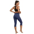 thumbnail image 2 of High Waisted Capri Leggings with Pockets - Tummy Control, Buttery Soft, Yoga & Workout Cropped Pants for Women, 2 of 9