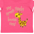 thumbnail image 4 of Inktastic My Great Uncle Loves me- cute giraffe Boys or Girls Toddler T-Shirt, 4 of 5