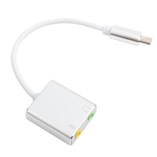 GashomeCA Aluminum Alloy External Type-C Stereo Sound Card With 3.5mm Interface