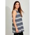 thumbnail image 2 of Jessica London Women's Plus Size Knit Tunic Tank Long Sleeveless Blouse, 2 of 6
