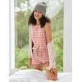 thumbnail image 4 of Oudiya 2 Pack Women Pajama Set Print Sleepwear Tank Tops and Ruffled Shorts with Pockets Soft Loungewear Sets Outfits, 4 of 7