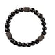 thumbnail image 2 of Pulsera de piedra de lava negro para los hombres las mujeres unisex elástico cordón ajustable pulsera de cuentas para el desgaste diario estilo casual joyería de la energía, 2 of 7