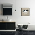 thumbnail image 2 of Stupell Industries Rustic Cow Farmhouse Bathroom Tub Animals & Insects Painting Black Framed Art Print Wall Art, 2 of 7