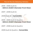 thumbnail image 2 of MAX Advanced Brakes - Front Brake Kit For 2005-2009 Audi A4| Carbon Ceramic Brake Pad and Rotor Kit| Daily Driving Geomet Coated Brake Rotors, 2 of 9