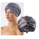 thumbnail image 4 of Gorro de seda y satén ajustable para dormir, doble capa, para mujeres y hombres, pelo rizado o liso, trenzas largas y grandes, unisex, 4 of 6